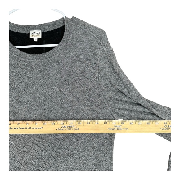 Armani Collezioni Women’s S Small Gray Pullover Top Vintage VTG Y2K Office - Picture 13 of 15